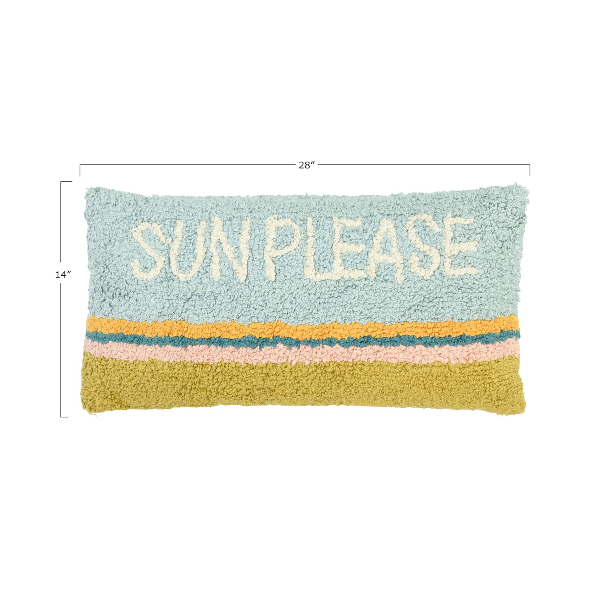 Hello Honey® Sun Please Cotton Striped Pillow